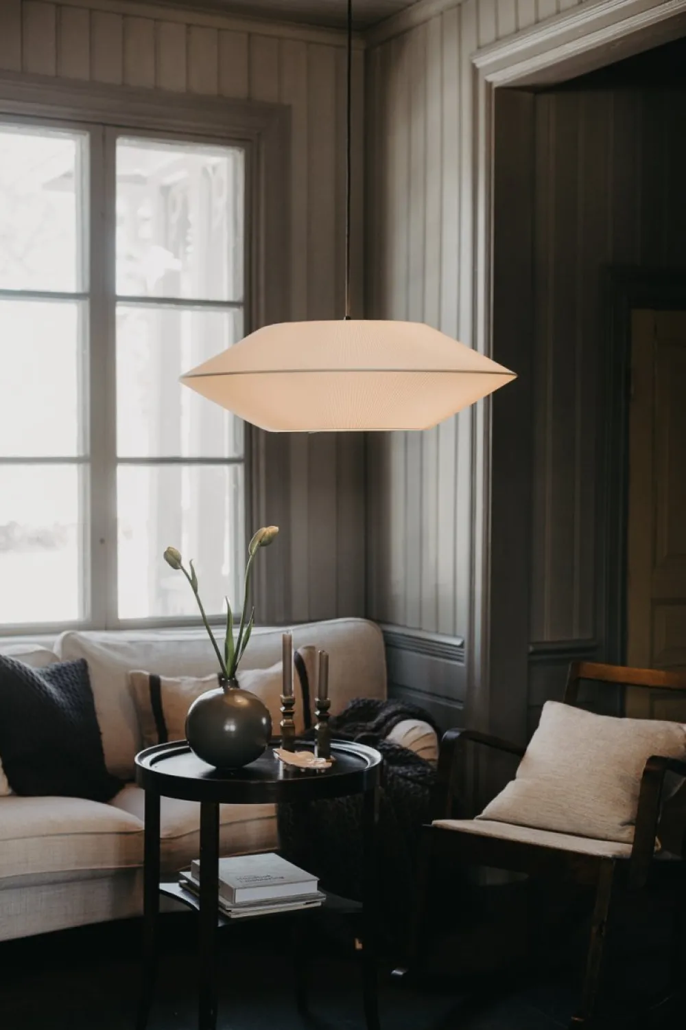 Alde & Lind Pollux skärm exkl. upphäng Ø75 taklampa Offwhite