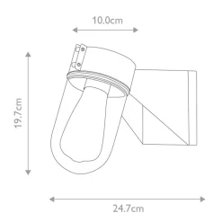 Sale Elstead Lighting Portfino 20cm utelampa Grå
