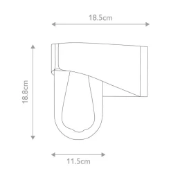Sale Elstead Lighting Porto 18cm utelampa Grå