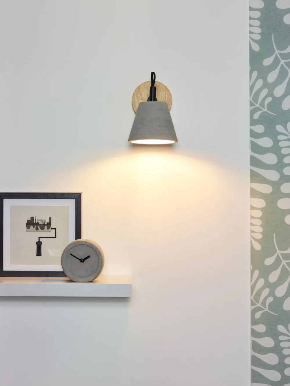 Online Lucide Possio 20cm vägglampa Grå