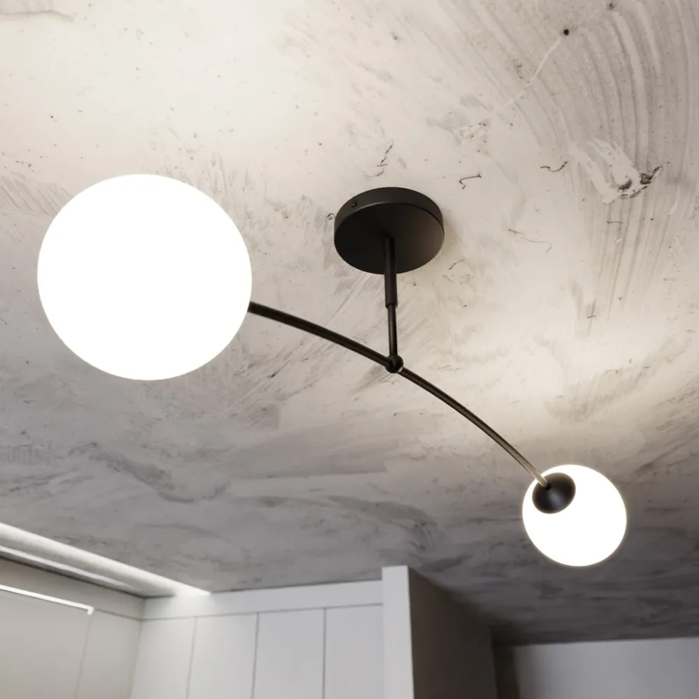 Best Emibig Lighting Pregos 60cm plafond Svart