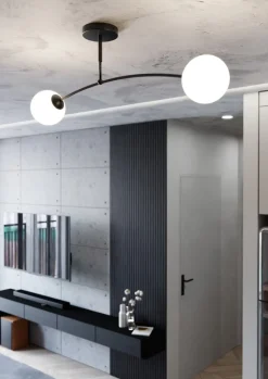 Best Emibig Lighting Pregos 60cm plafond Svart