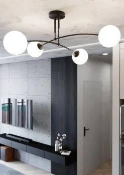 Clearance Emibig Lighting Pregos 60cm plafond Svart