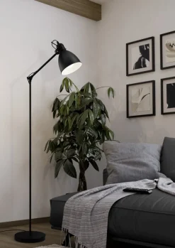 Hot Eglo Priddy golvlampa Svart