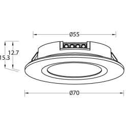 Online Designlight Q-36 Downlight 3000K