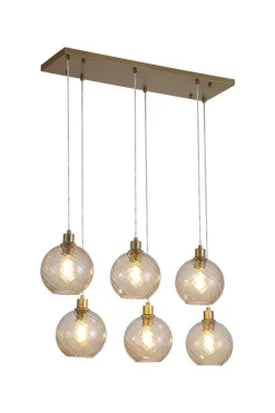 New Searchlight Radiance 95cm taklampa Guld