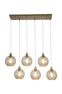New Searchlight Radiance 95cm taklampa Guld
