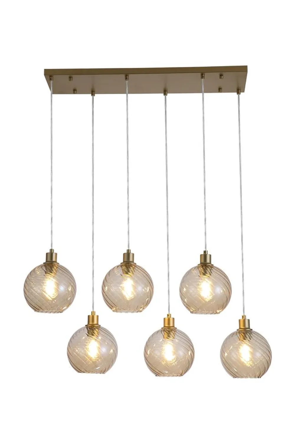 New Searchlight Radiance 95cm taklampa Guld