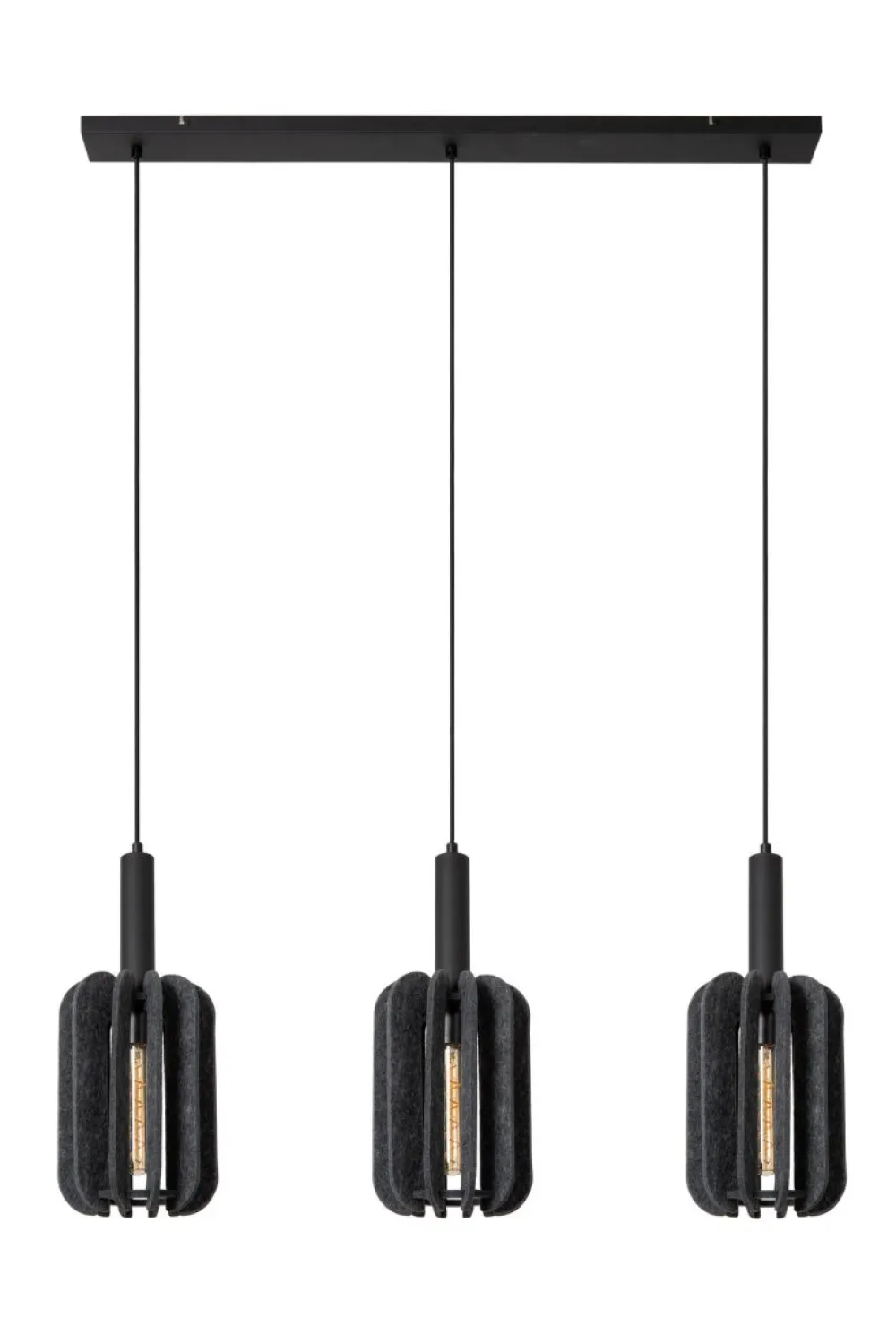 Discount Lucide Rafal 98cm taklampa Grå