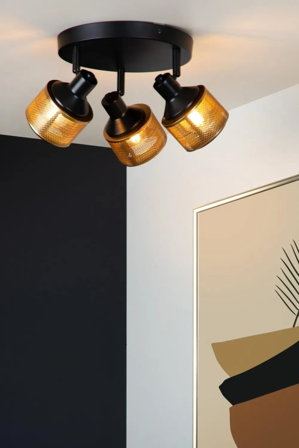 Lucide Rafa 3 spotlight Svart
