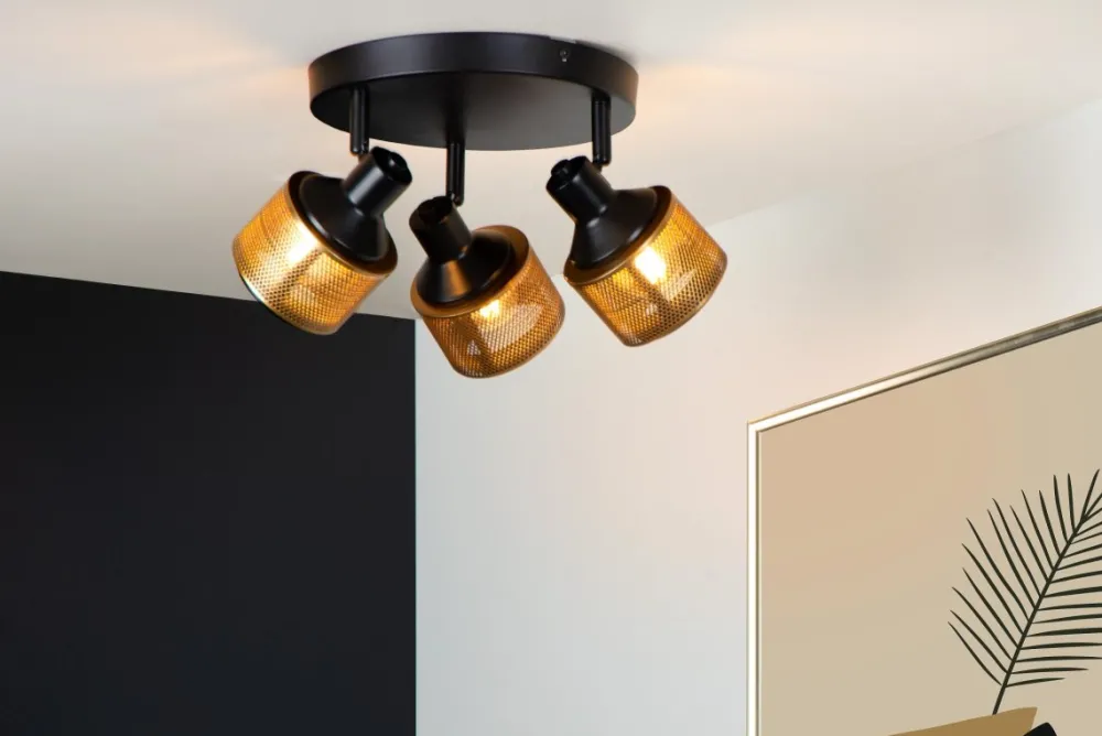 Lucide Rafa 3 spotlight Svart