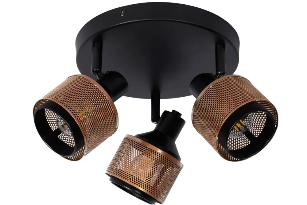 Lucide Rafa 3 spotlight Svart