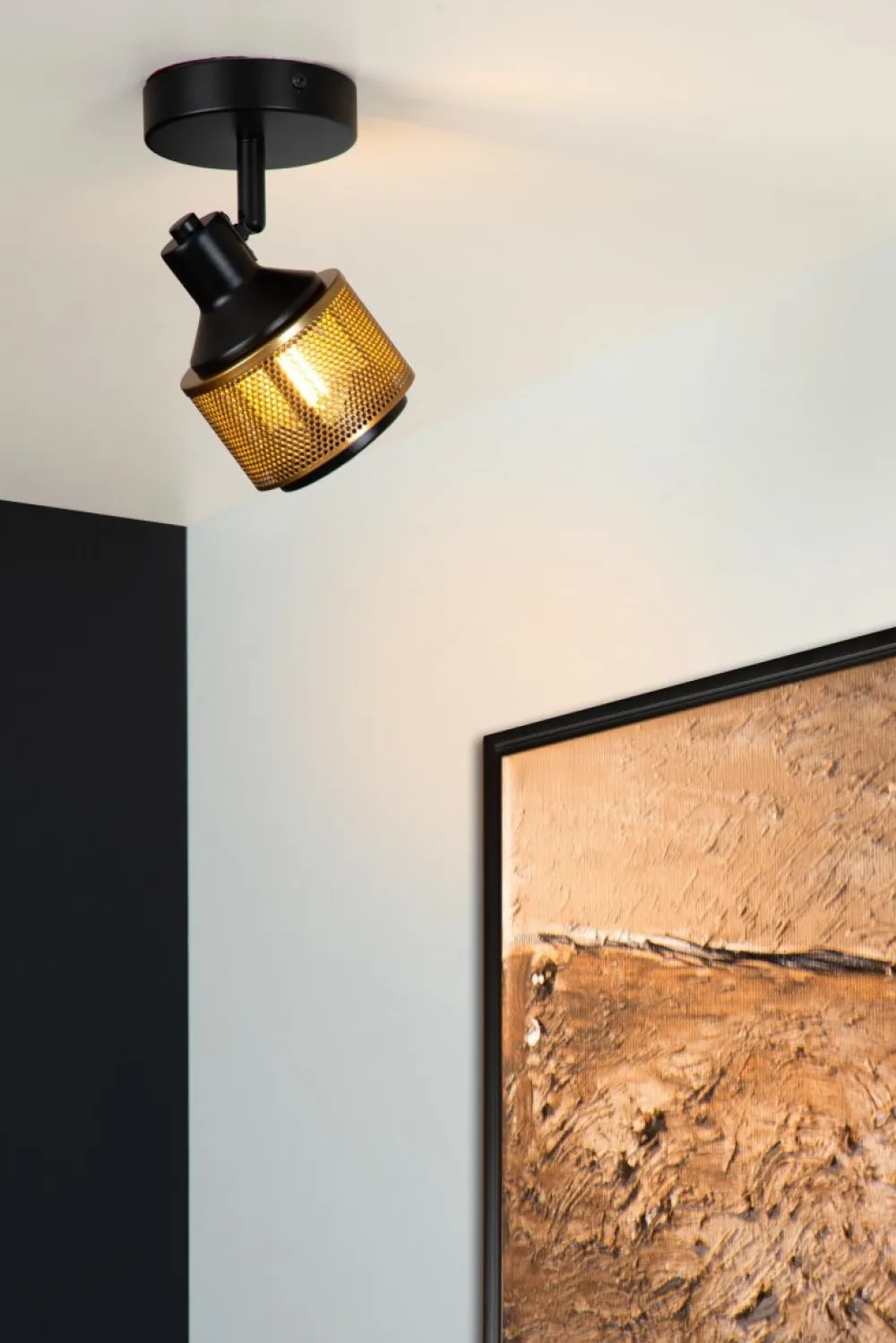 Discount Lucide Rafa spotlight Svart