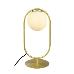 Hot Dyberg Larsen Reims 40cm bordslampa Mässing/vit