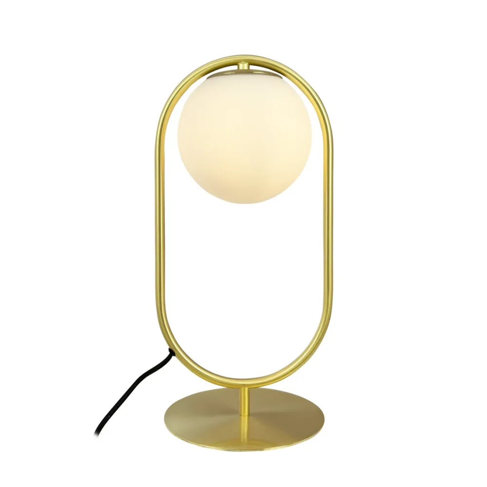 Hot Dyberg Larsen Reims 40cm bordslampa Mässing/vit
