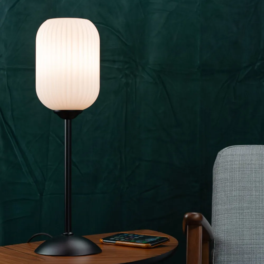 New Dyberg Larsen Riflet 52cm bordslampa Svart
