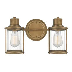 Sale Elstead Lighting Riggs 38cm badrumslampa Råmässing