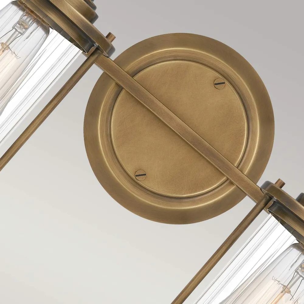 Sale Elstead Lighting Riggs 38cm badrumslampa Råmässing