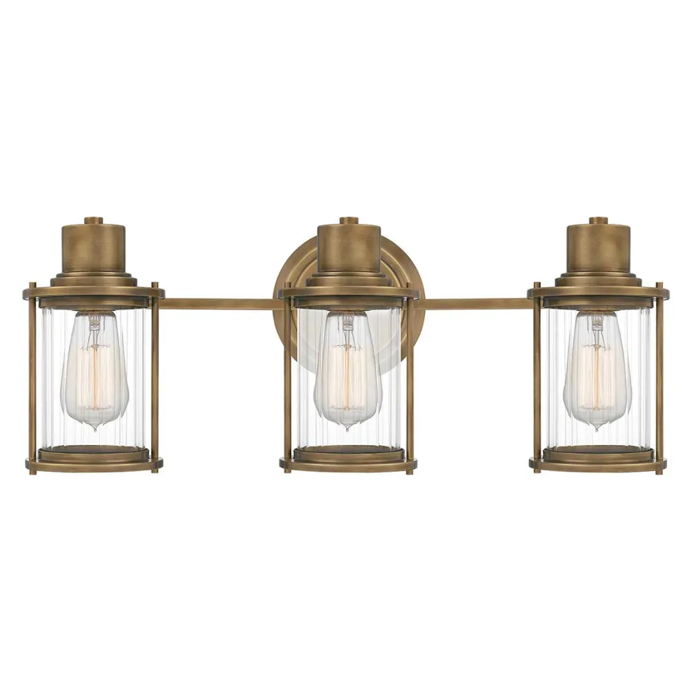New Elstead Lighting Riggs 56cm badrumslampa Råmässing