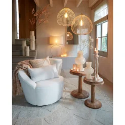 New Light & Living Rilana Ø56 taklampa Beige