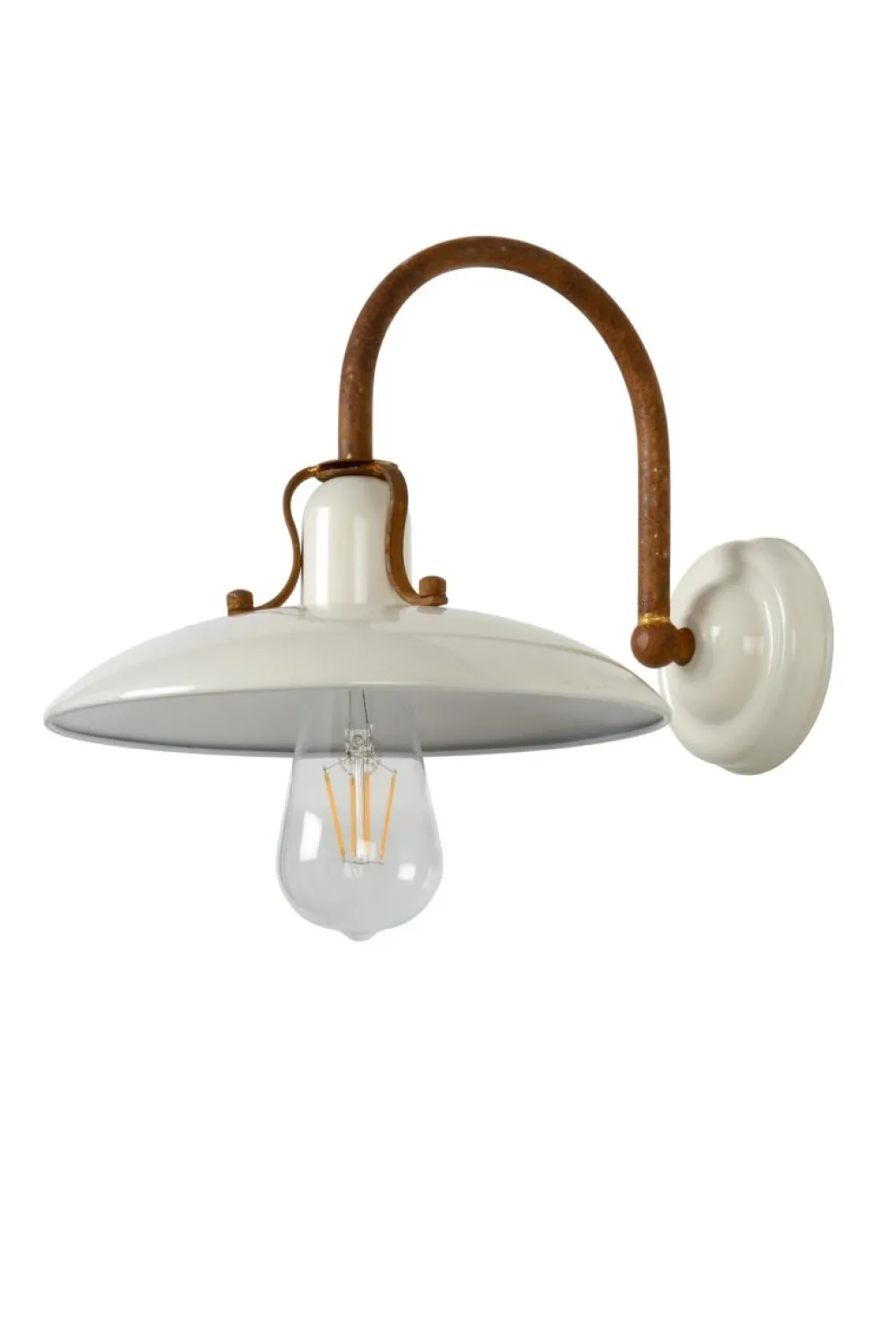 Lucide Römer Ø24 vägglampa Creme
