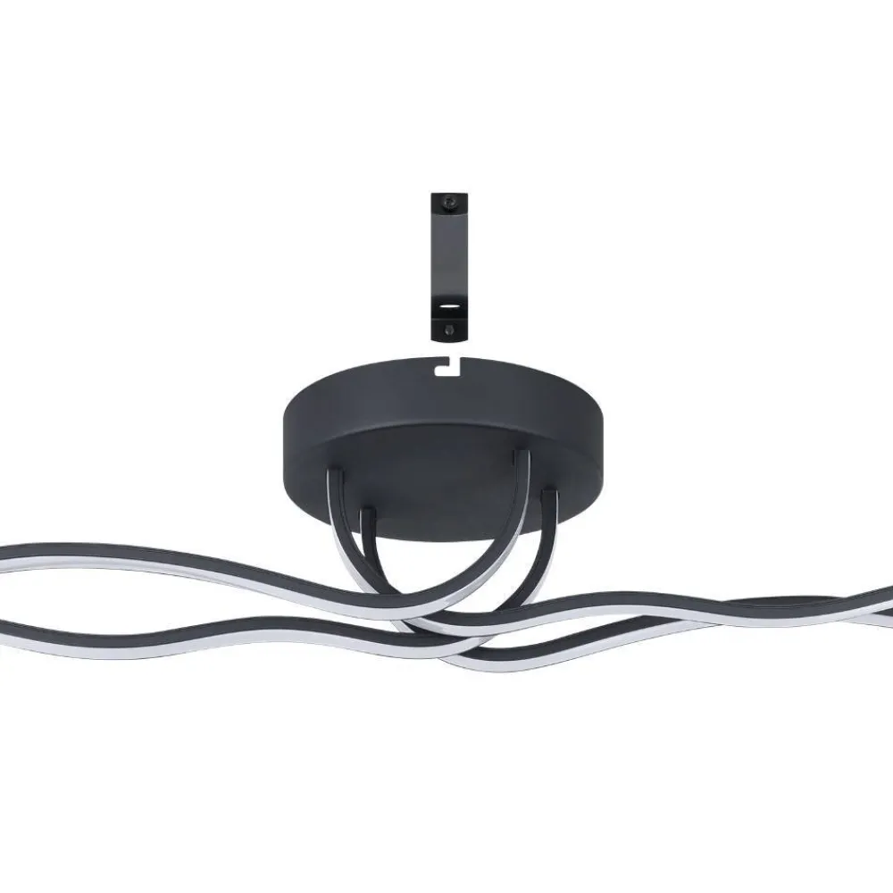 New Eglo Roncade 116cm plafond Svart