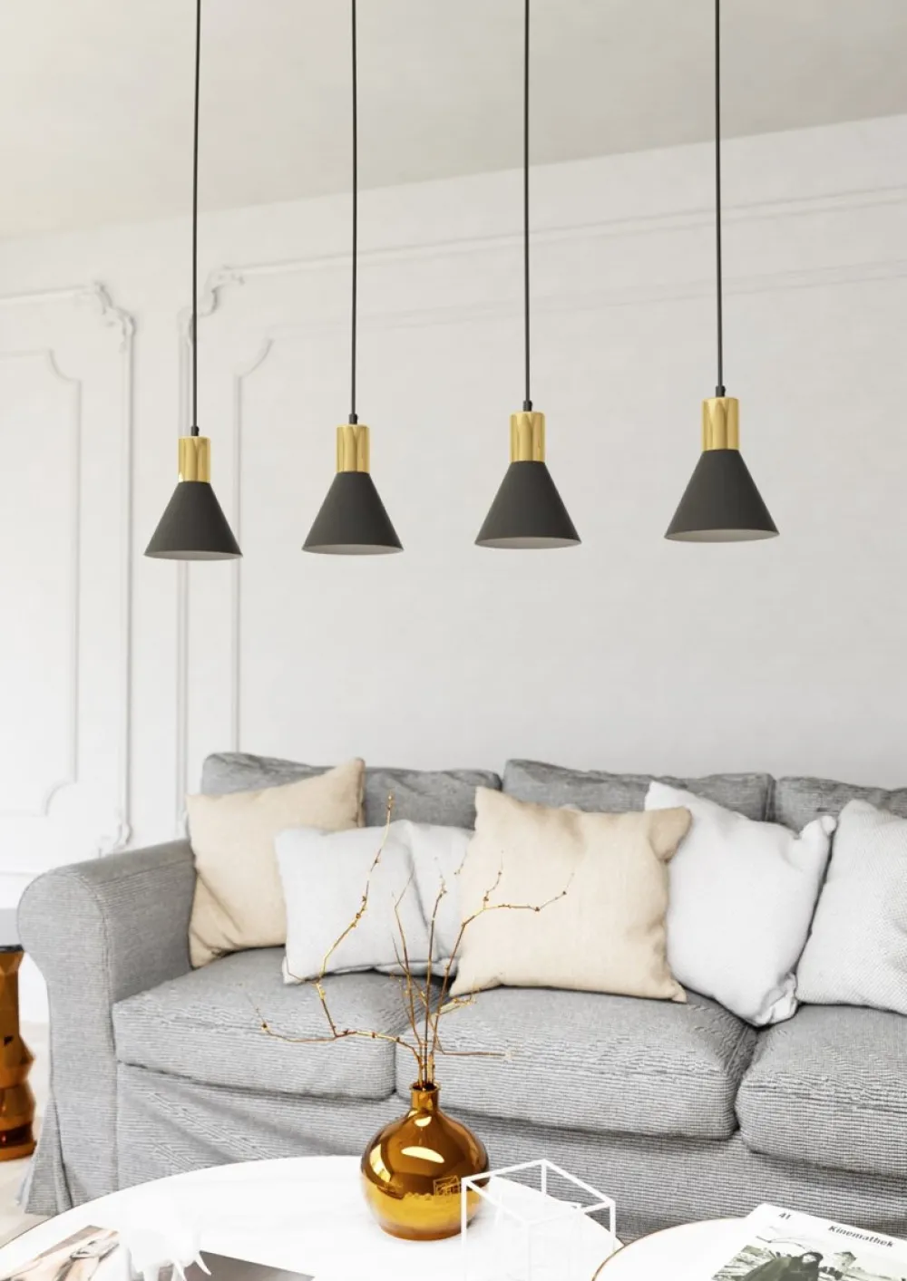 Best Emibig Lighting Rosa 90cm taklampa