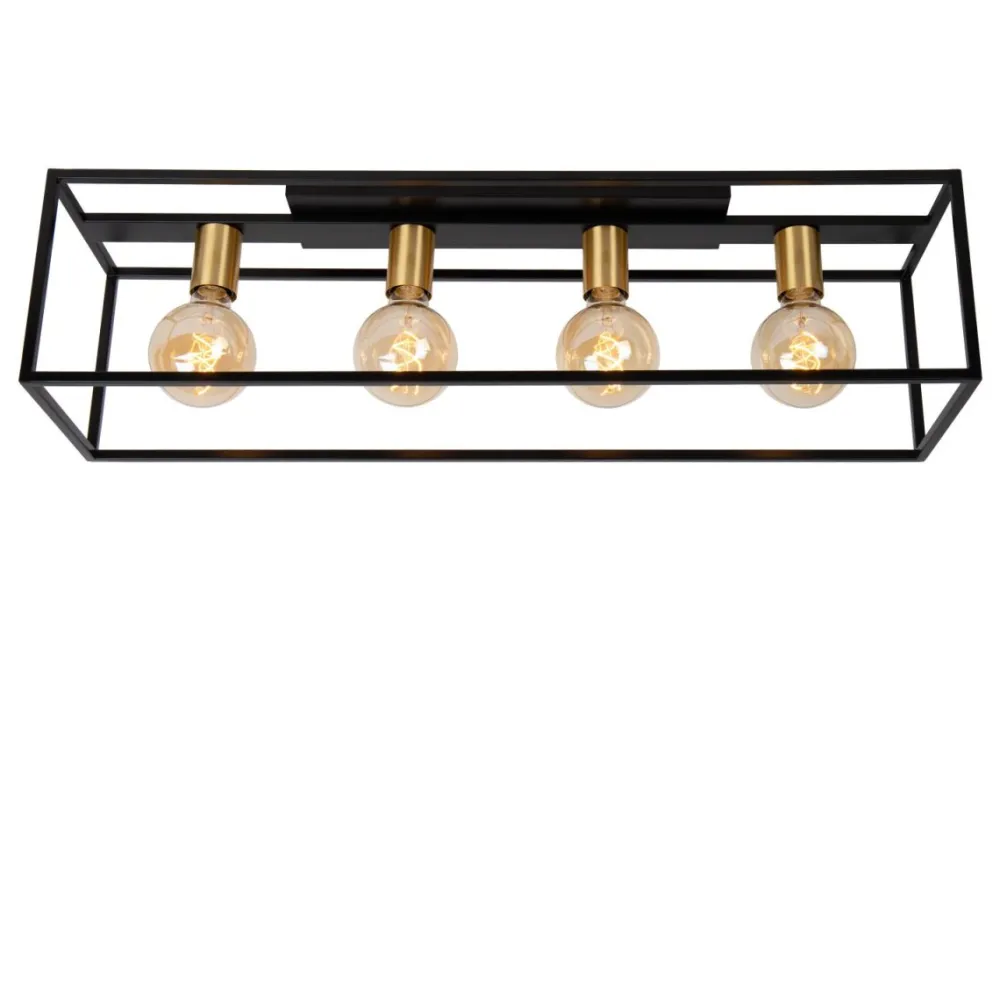 Outlet Lucide Ruben 80cm plafond Svart