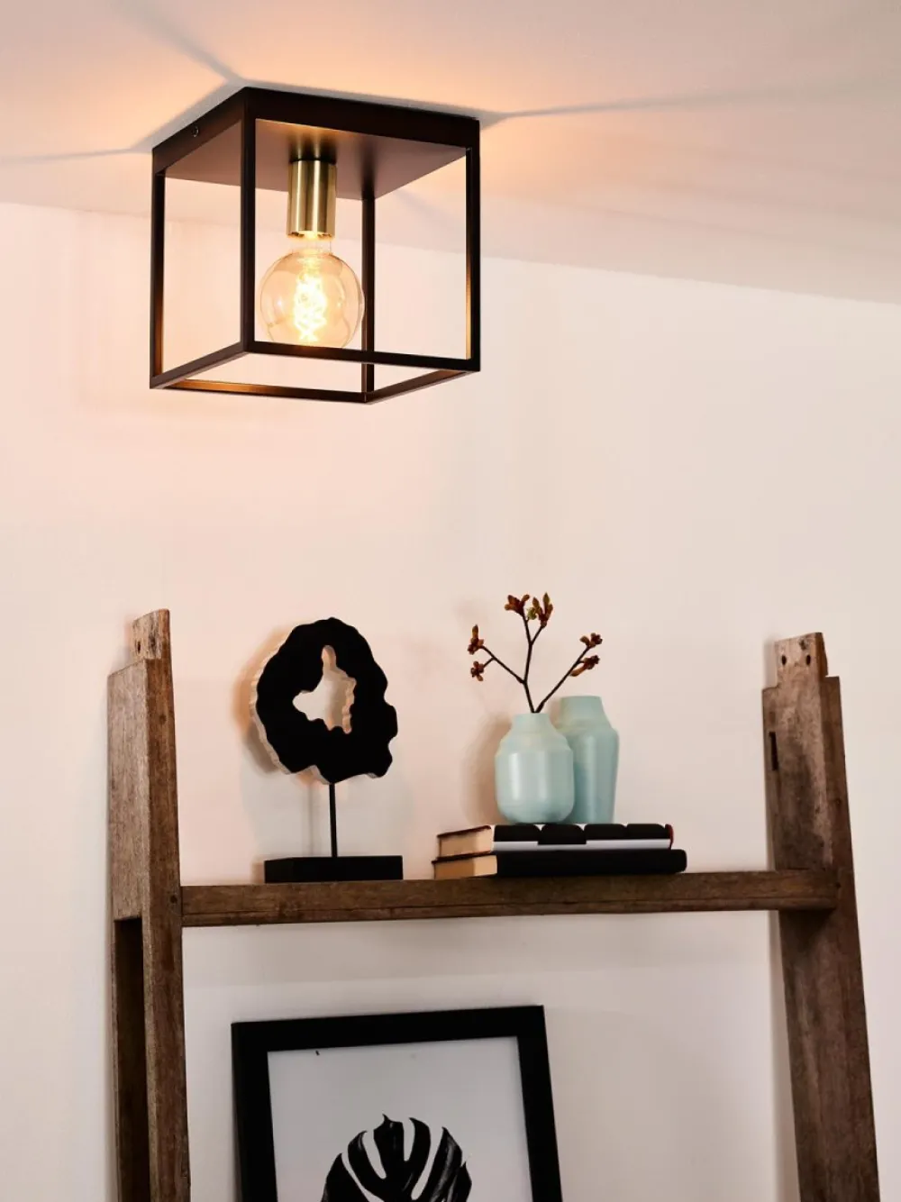 Hot Lucide Ruben 22cm plafond Svart