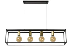 Clearance Lucide Ruben 92cm taklampa Svart
