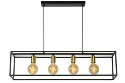 Clearance Lucide Ruben 92cm taklampa Svart