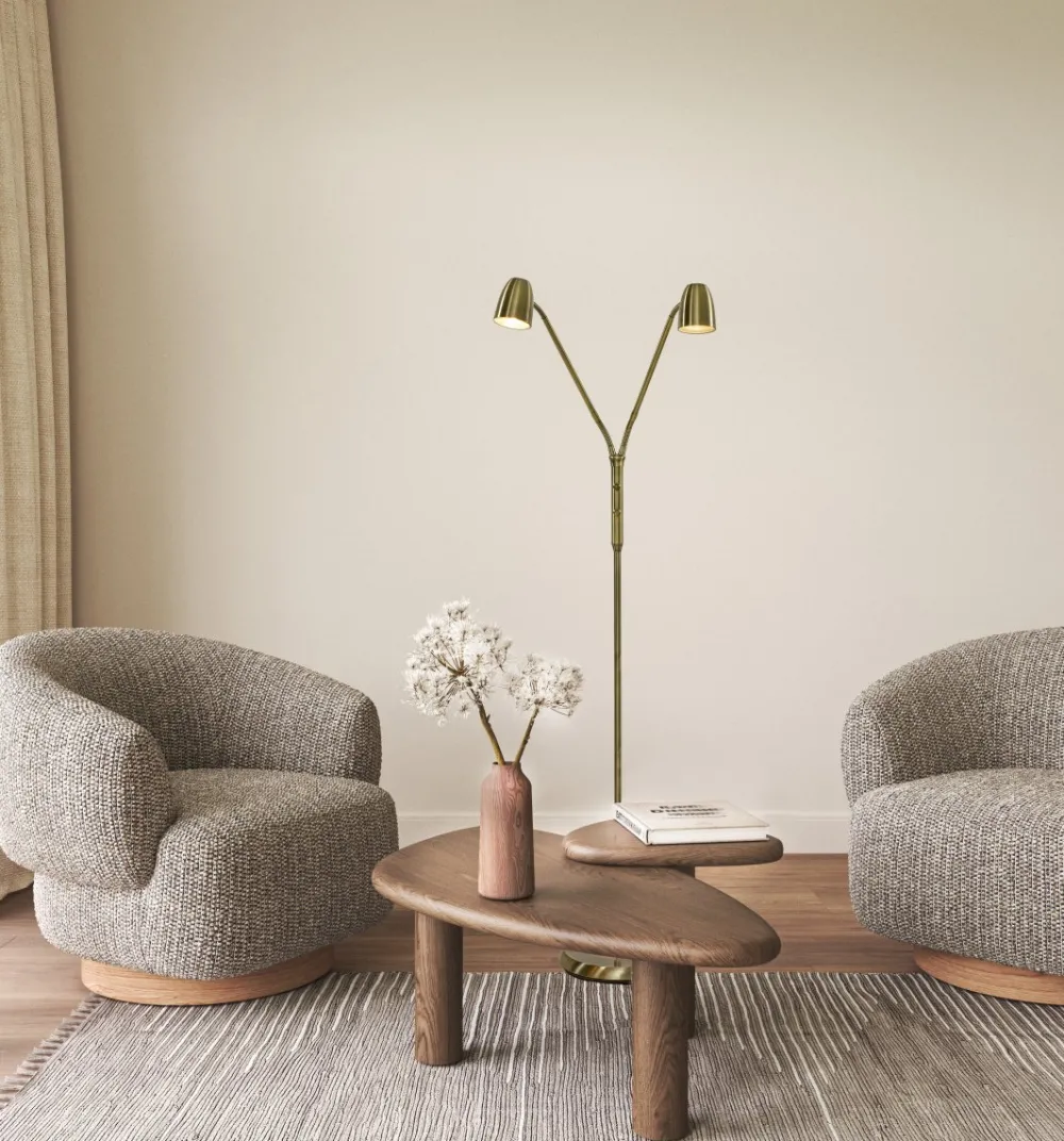 Discount Aneta Lighting Sandnes 2 golvlampa