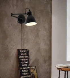 New Eglo San Peri Ø15 vägglampa Svart