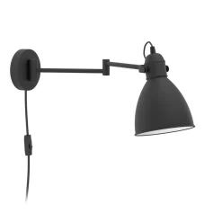 New Eglo San Peri Ø15 vägglampa Svart