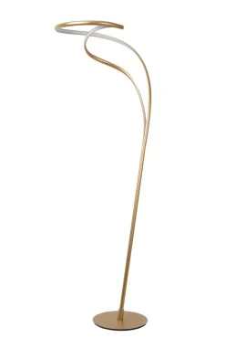 New Lucide Sardana golvlampa Mattguld/mässing