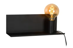 Hot Lucide Sebo 35cm vägglampa Svart