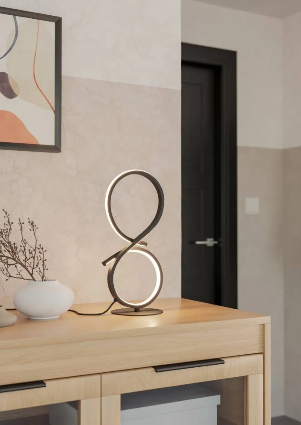 Clearance Eglo Serpins 40cm bordslampa Svart