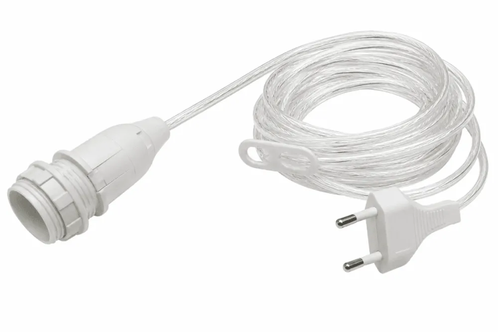 Best Nordic Lighting Sladdställ 5m med strömbrytare och väggkontakt