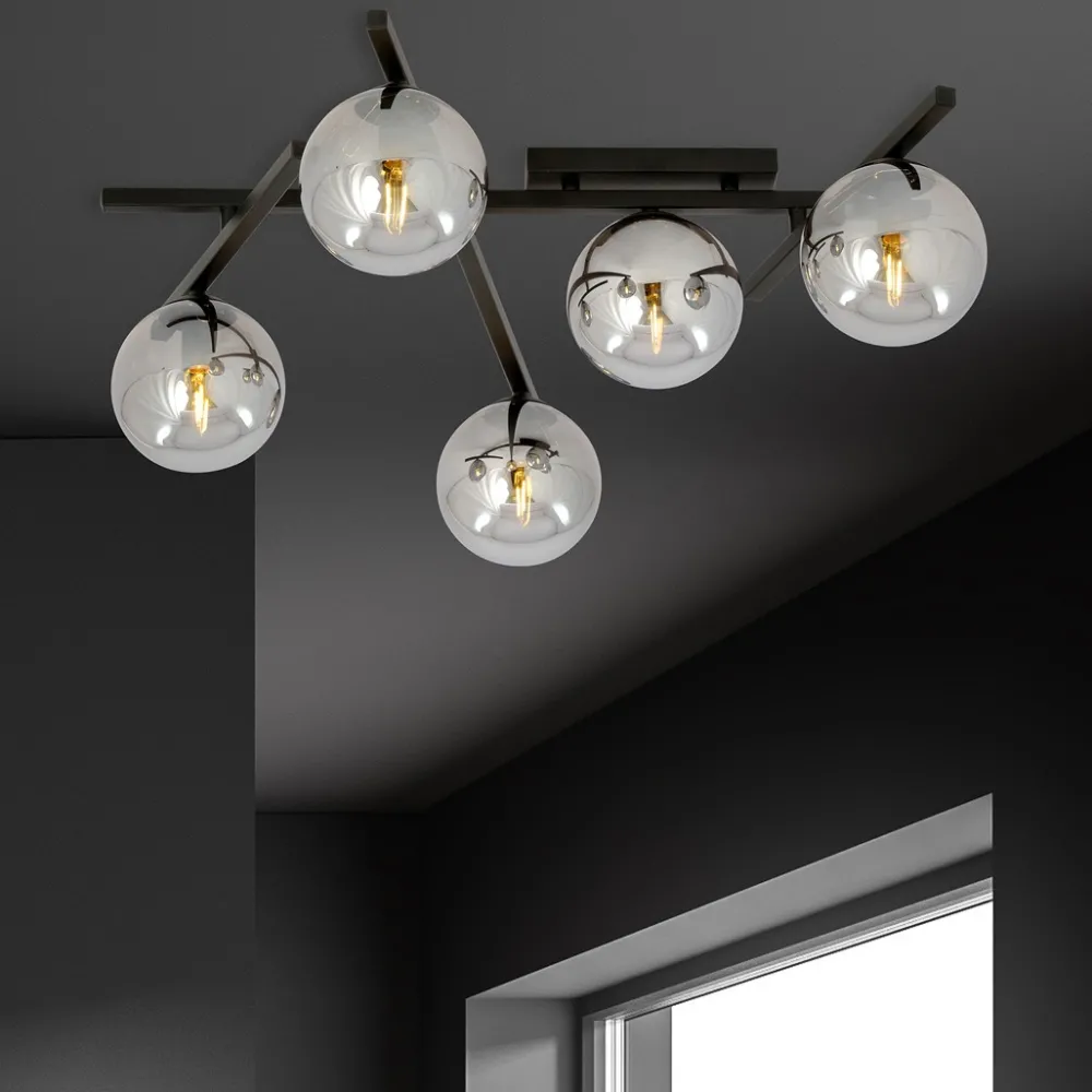 Hot Emibig Lighting Smart 50cm plafond Rökfärgad