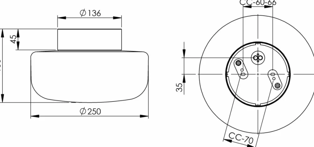 Sale Ifö electric Solenne 250/155 badrumslampa