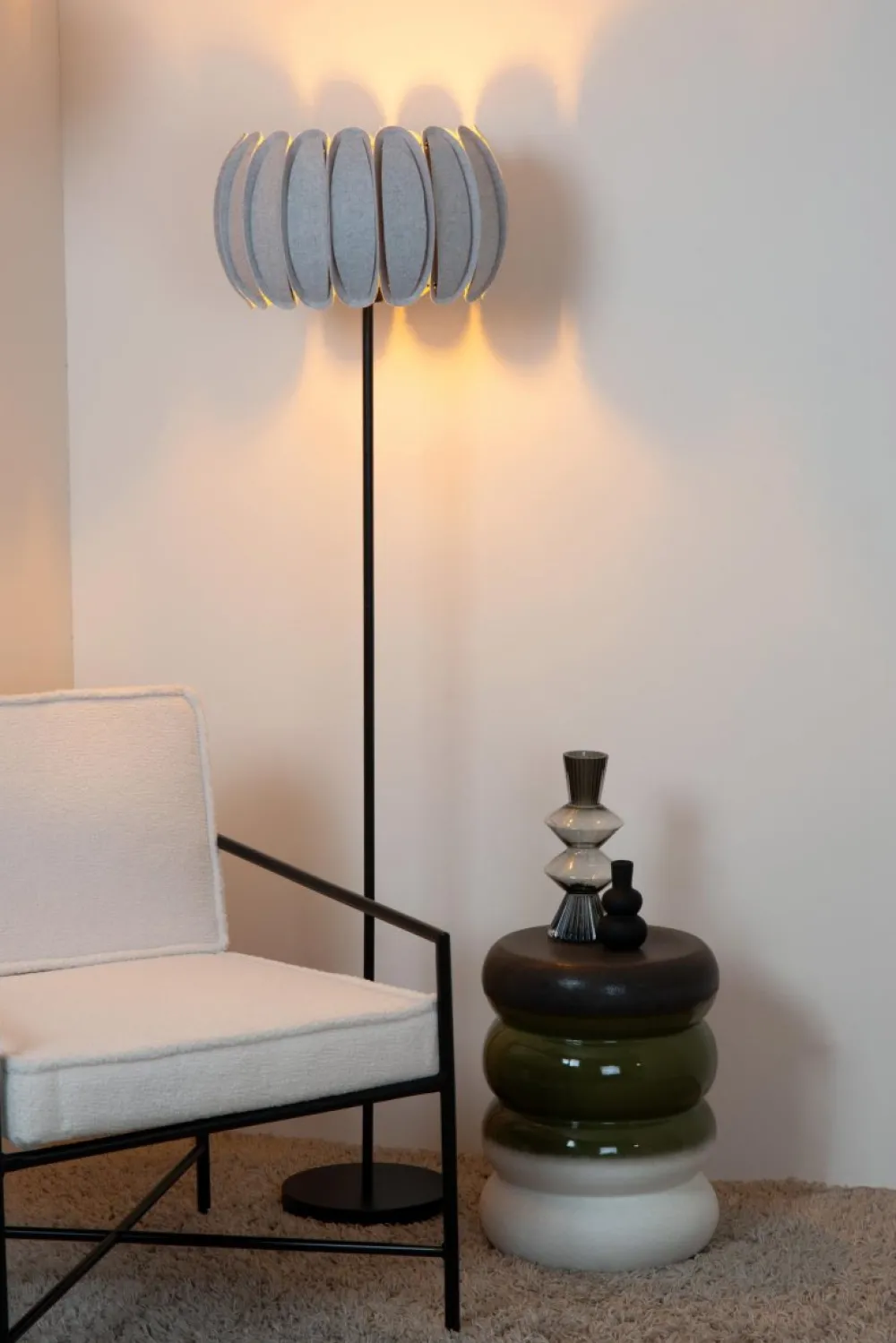 Hot Lucide Spencer golvlampa Grå