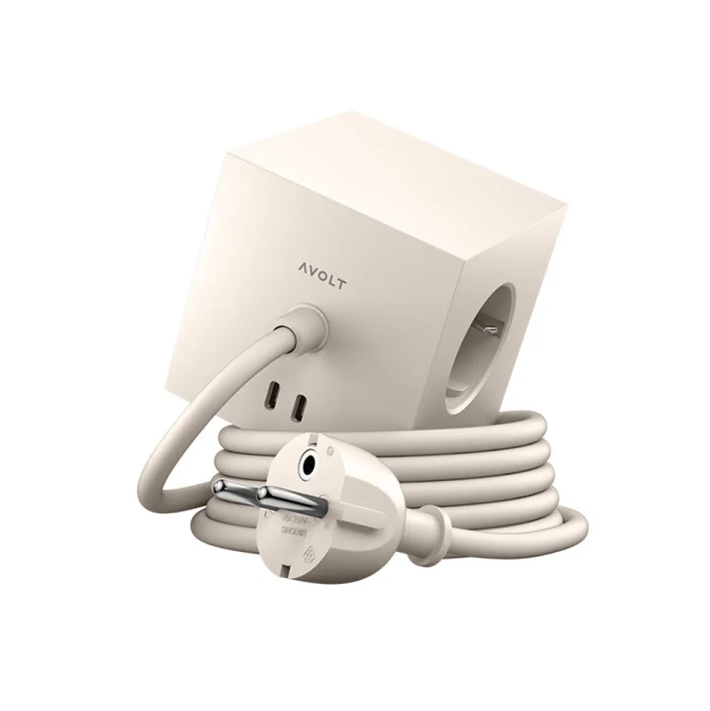 Outlet Avolt Square 1 with 30W Dual USBC & Magnetic base, 3m