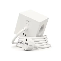 Best Avolt Square 1 with 30W Dual USBC & Magnetic base, 3m, Martinelli Luce edition Vit