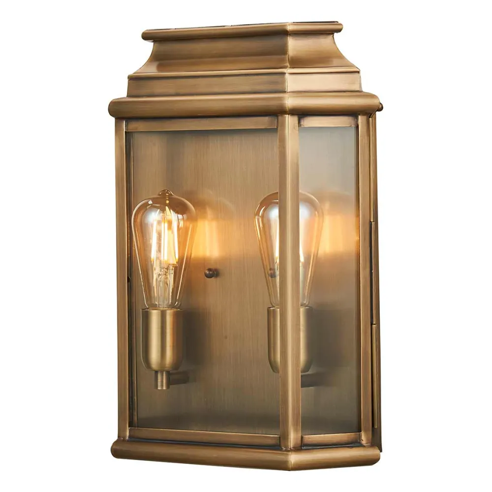 Best Elstead Lighting St Martins 42cm utelampa Antikmässing