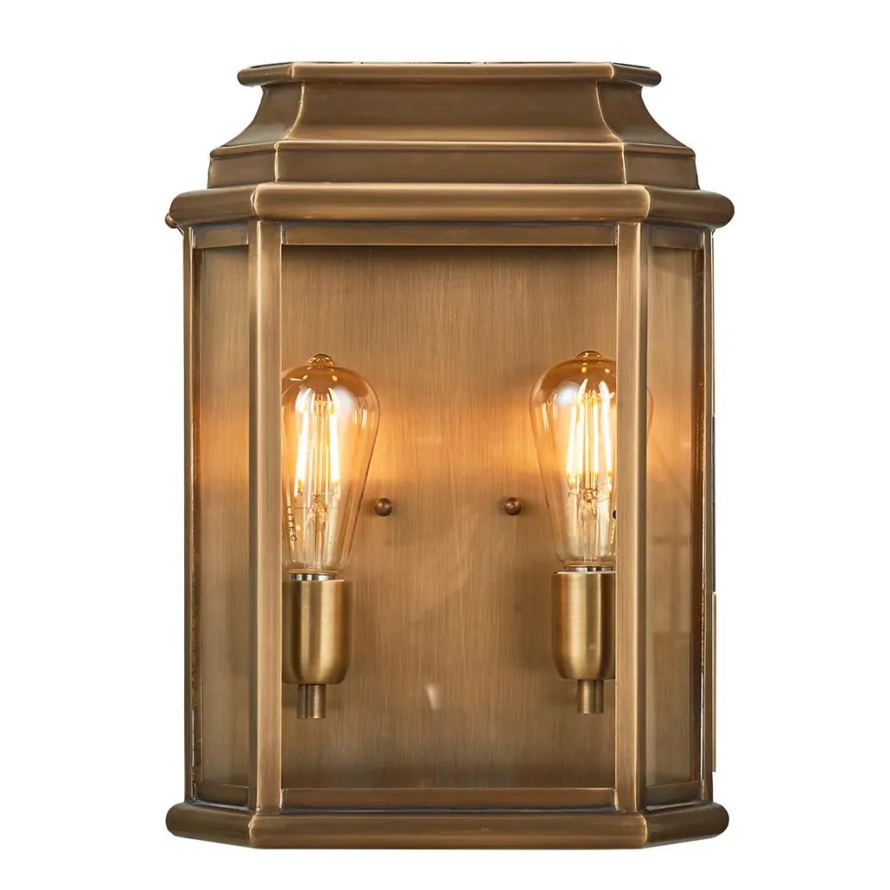 Best Elstead Lighting St Martins 42cm utelampa Antikmässing