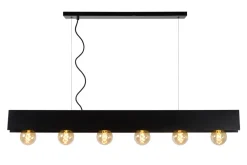 Clearance Lucide Surtus 134cm taklampa Svart