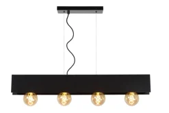 Hot Lucide Surtus 90cm taklampa Svart