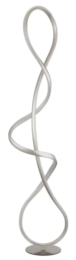 Clearance Globo Lighting Swirl golvlampa Nickel