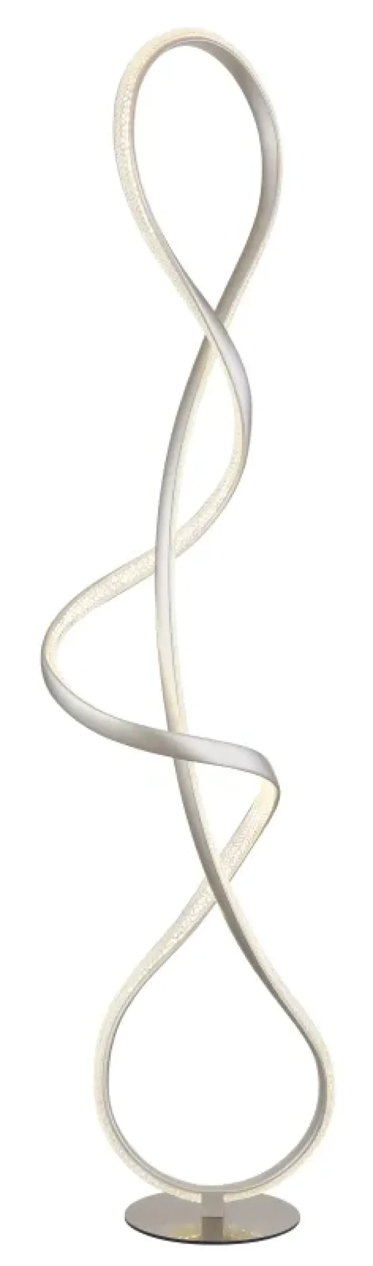Clearance Globo Lighting Swirl golvlampa Nickel
