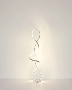 Clearance Globo Lighting Swirl golvlampa Nickel